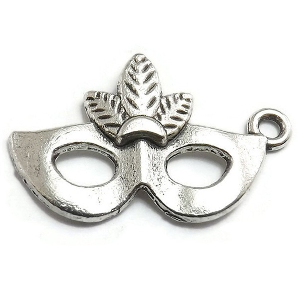 8pcs Masquerade Mask Charms,‎ mardi gras party, jewelry making supplies